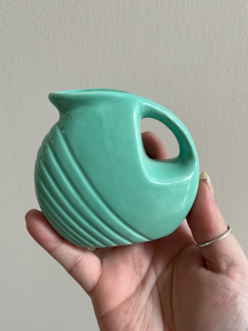 Vintage cantinaware ceramic creamer